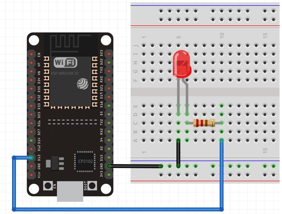 Esp32 Blinking Led Example