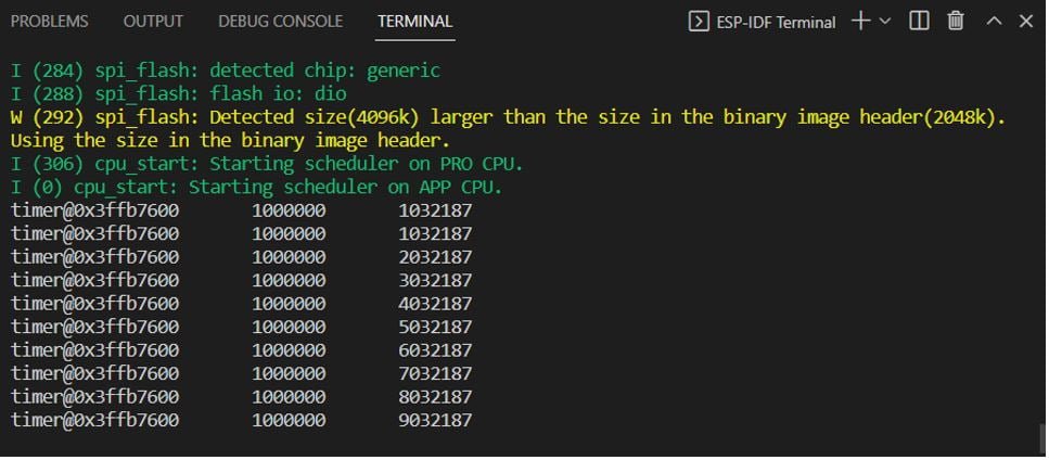 ESP32 Timer Interrupt Using ESP-IDF - ESP32 ESP-IDF